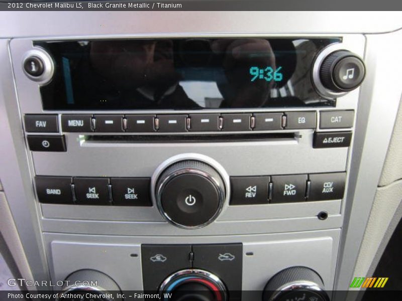 Black Granite Metallic / Titanium 2012 Chevrolet Malibu LS