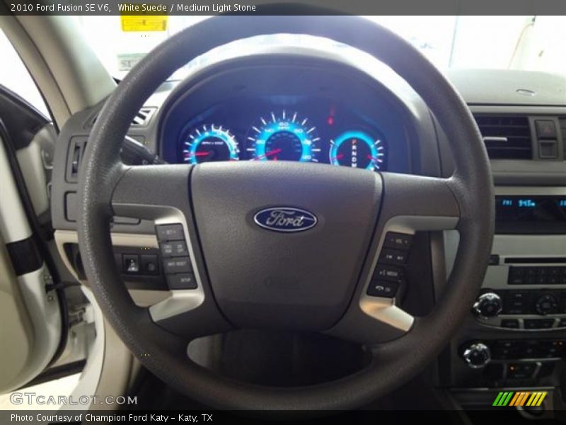 White Suede / Medium Light Stone 2010 Ford Fusion SE V6