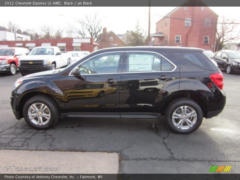 Black / Jet Black 2012 Chevrolet Equinox LS AWD