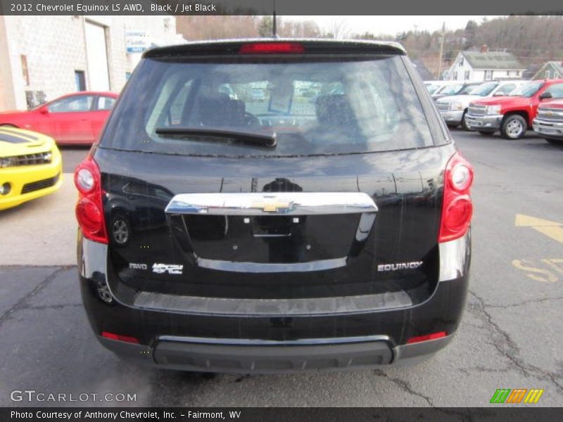 Black / Jet Black 2012 Chevrolet Equinox LS AWD