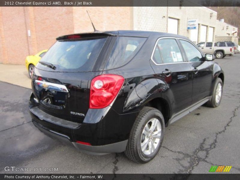 Black / Jet Black 2012 Chevrolet Equinox LS AWD
