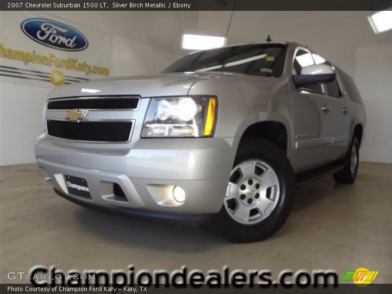 Silver Birch Metallic / Ebony 2007 Chevrolet Suburban 1500 LT