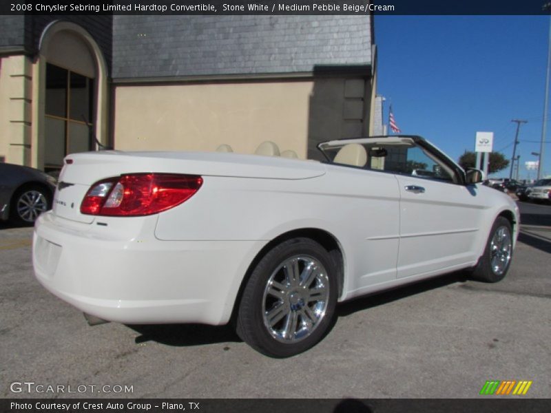 Stone White / Medium Pebble Beige/Cream 2008 Chrysler Sebring Limited Hardtop Convertible