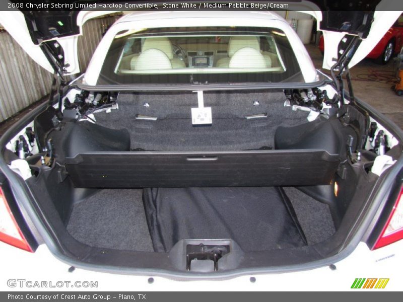 Stone White / Medium Pebble Beige/Cream 2008 Chrysler Sebring Limited Hardtop Convertible