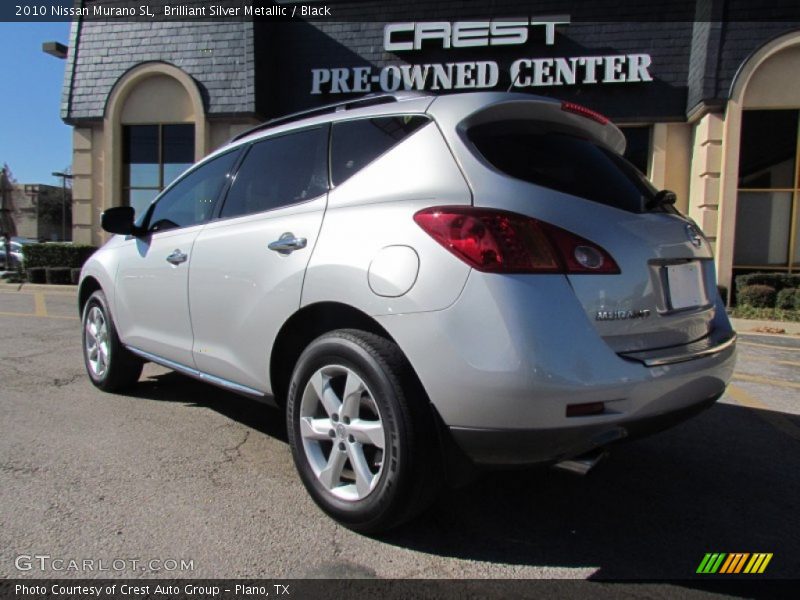 Brilliant Silver Metallic / Black 2010 Nissan Murano SL