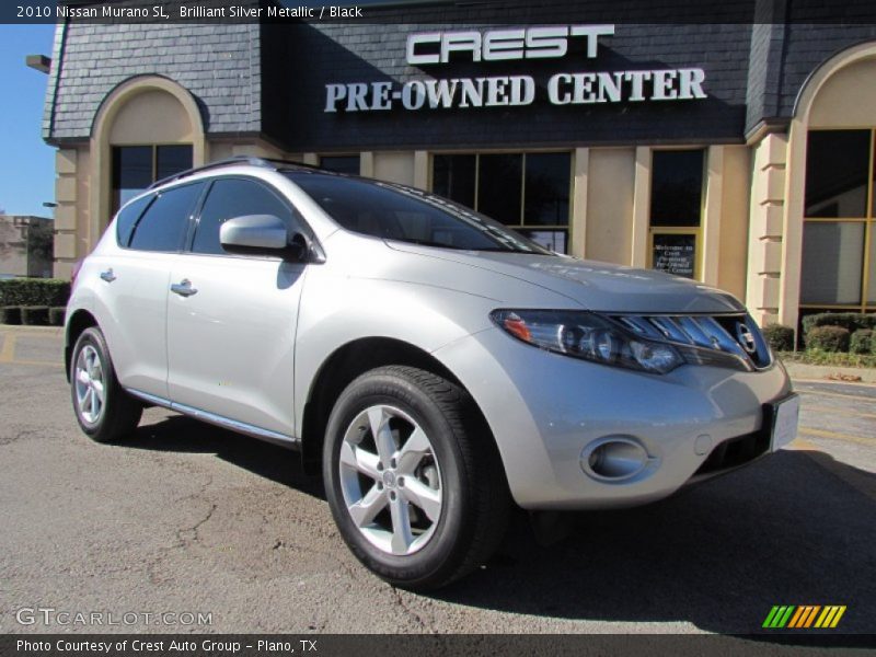 Brilliant Silver Metallic / Black 2010 Nissan Murano SL