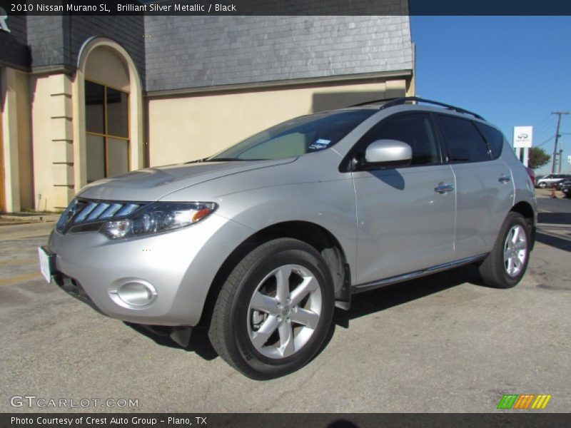 Brilliant Silver Metallic / Black 2010 Nissan Murano SL