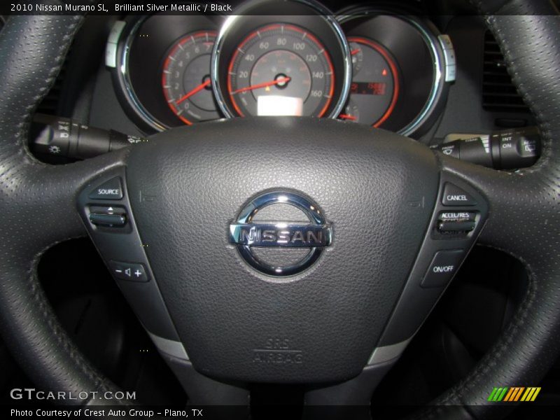 Brilliant Silver Metallic / Black 2010 Nissan Murano SL