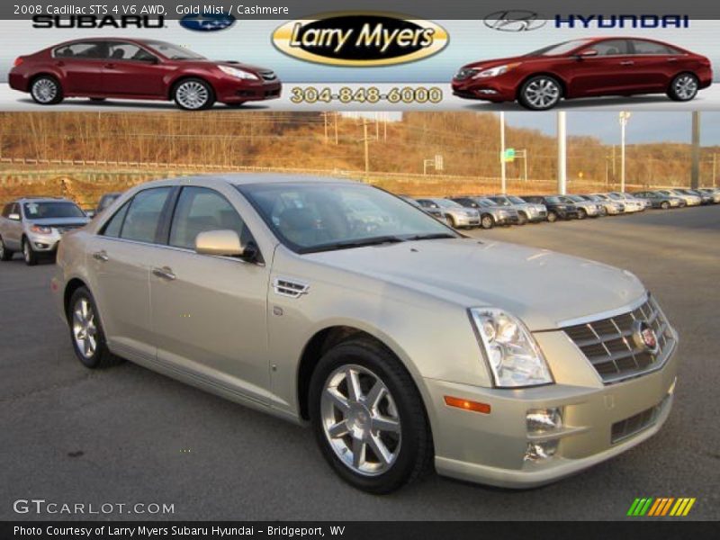 Gold Mist / Cashmere 2008 Cadillac STS 4 V6 AWD