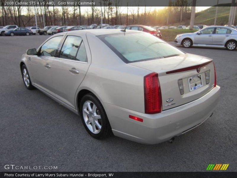 Gold Mist / Cashmere 2008 Cadillac STS 4 V6 AWD