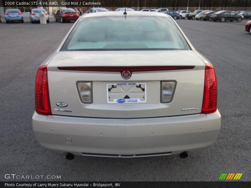 Gold Mist / Cashmere 2008 Cadillac STS 4 V6 AWD