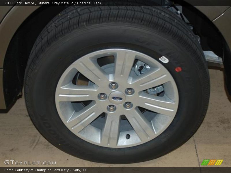 Mineral Gray Metallic / Charcoal Black 2012 Ford Flex SE