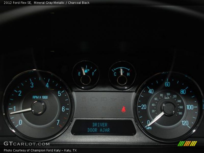 Mineral Gray Metallic / Charcoal Black 2012 Ford Flex SE