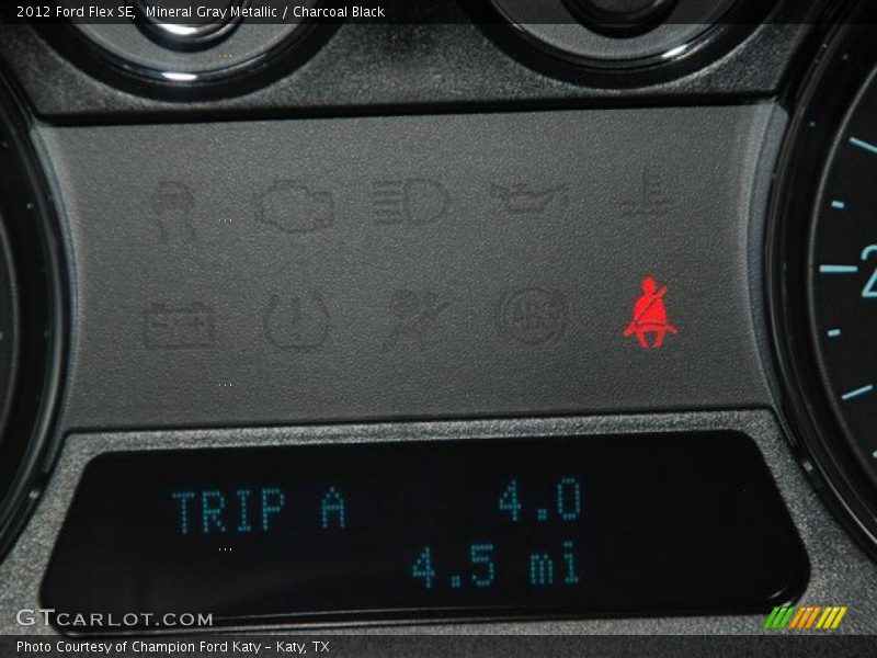 Mineral Gray Metallic / Charcoal Black 2012 Ford Flex SE