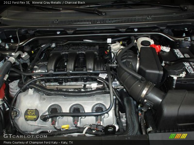 Mineral Gray Metallic / Charcoal Black 2012 Ford Flex SE
