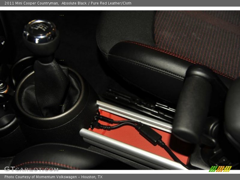 Absolute Black / Pure Red Leather/Cloth 2011 Mini Cooper Countryman