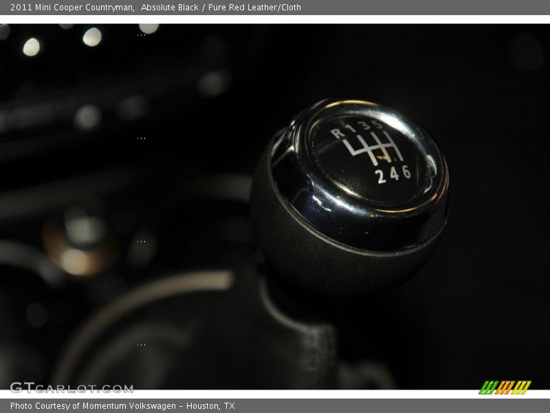 Absolute Black / Pure Red Leather/Cloth 2011 Mini Cooper Countryman