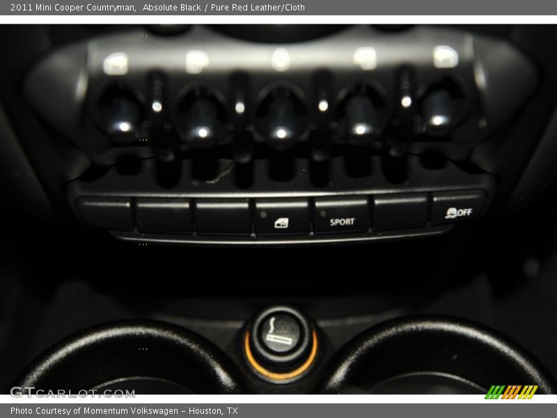 Absolute Black / Pure Red Leather/Cloth 2011 Mini Cooper Countryman