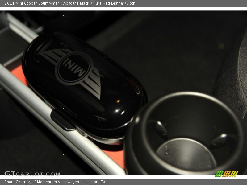 Absolute Black / Pure Red Leather/Cloth 2011 Mini Cooper Countryman