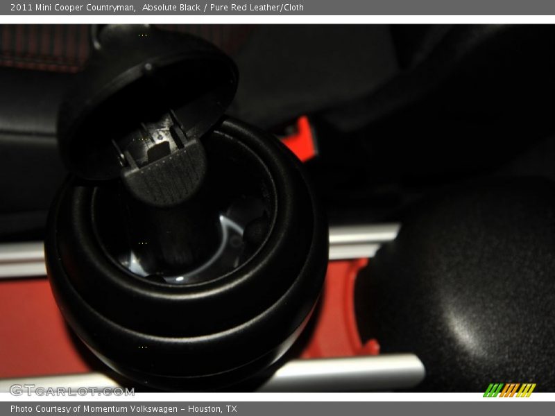 Absolute Black / Pure Red Leather/Cloth 2011 Mini Cooper Countryman