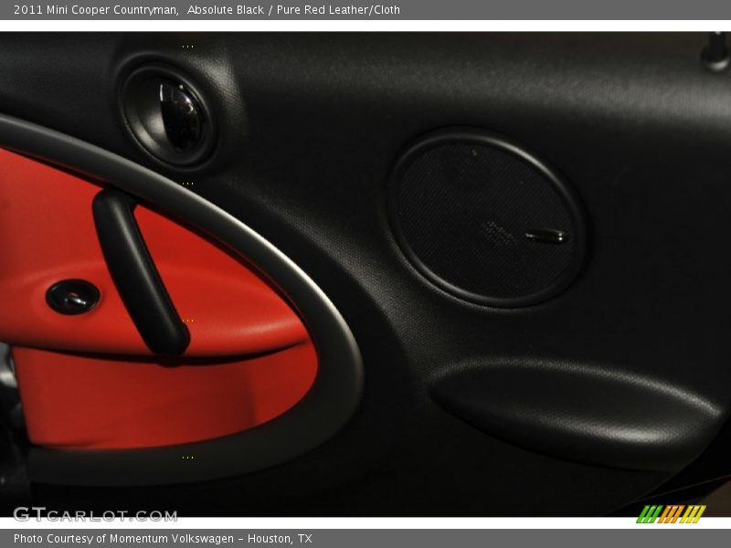 Absolute Black / Pure Red Leather/Cloth 2011 Mini Cooper Countryman