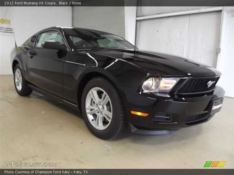 Black / Stone 2012 Ford Mustang V6 Coupe