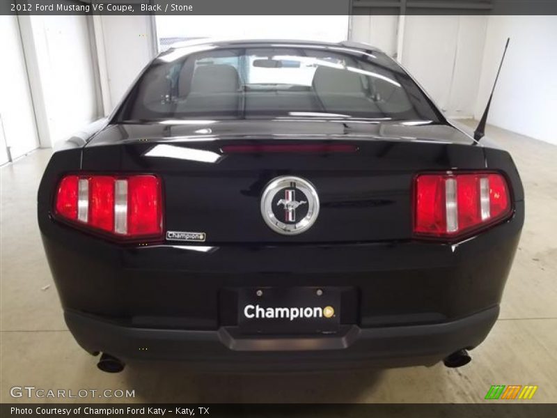 Black / Stone 2012 Ford Mustang V6 Coupe