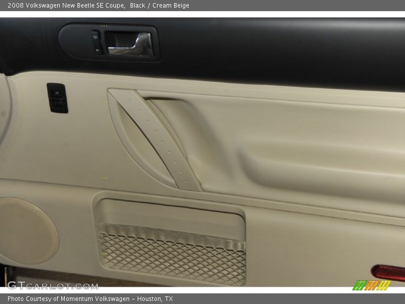 Black / Cream Beige 2008 Volkswagen New Beetle SE Coupe