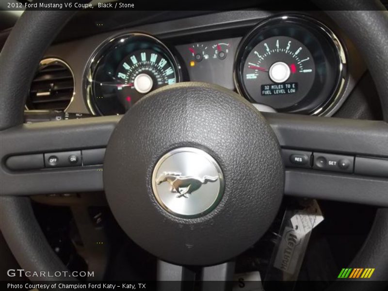 Black / Stone 2012 Ford Mustang V6 Coupe