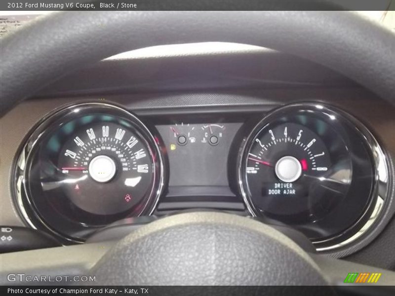 Black / Stone 2012 Ford Mustang V6 Coupe