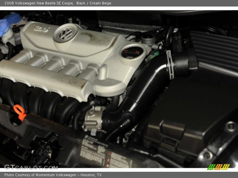 Black / Cream Beige 2008 Volkswagen New Beetle SE Coupe