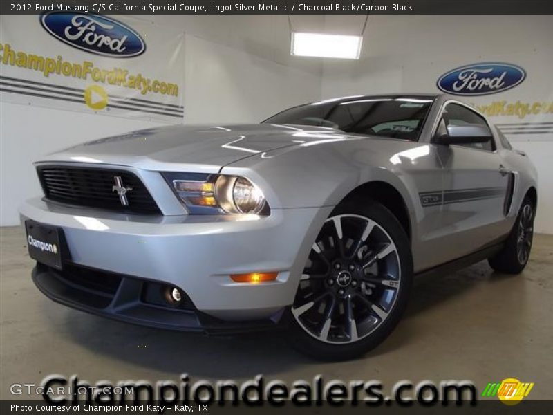 Ingot Silver Metallic / Charcoal Black/Carbon Black 2012 Ford Mustang C/S California Special Coupe