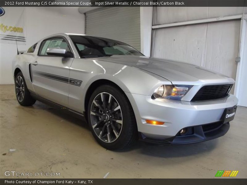 Ingot Silver Metallic / Charcoal Black/Carbon Black 2012 Ford Mustang C/S California Special Coupe