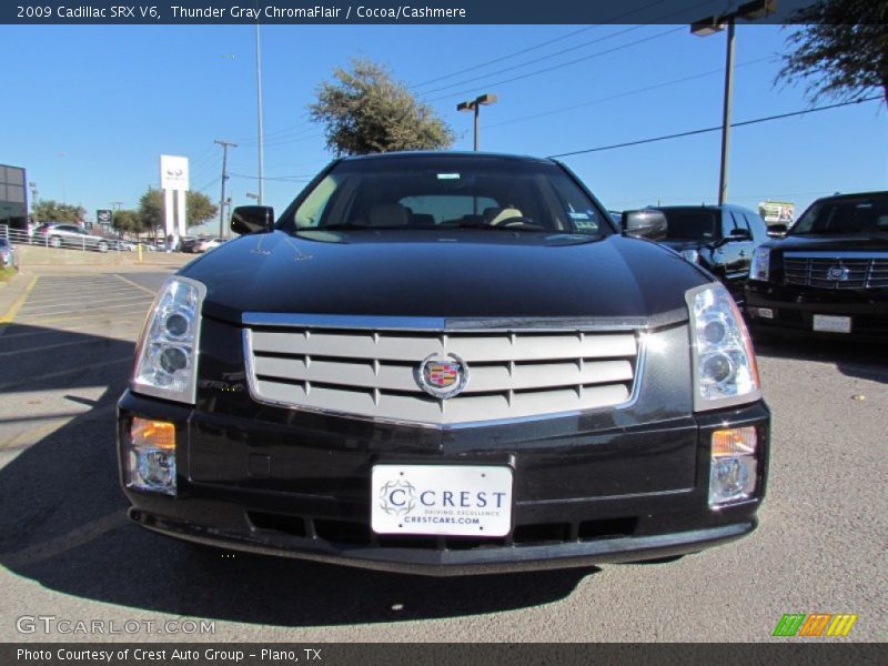 Thunder Gray ChromaFlair / Cocoa/Cashmere 2009 Cadillac SRX V6