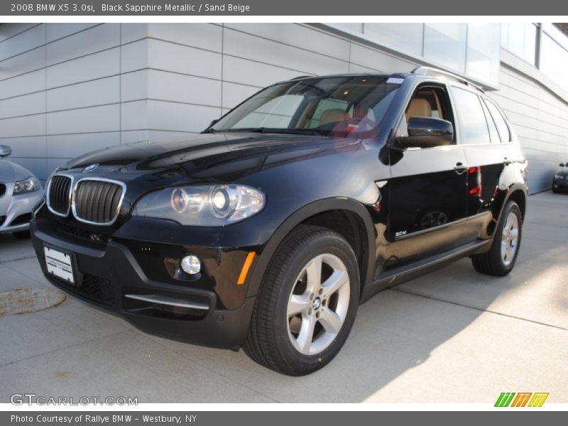 Black Sapphire Metallic / Sand Beige 2008 BMW X5 3.0si