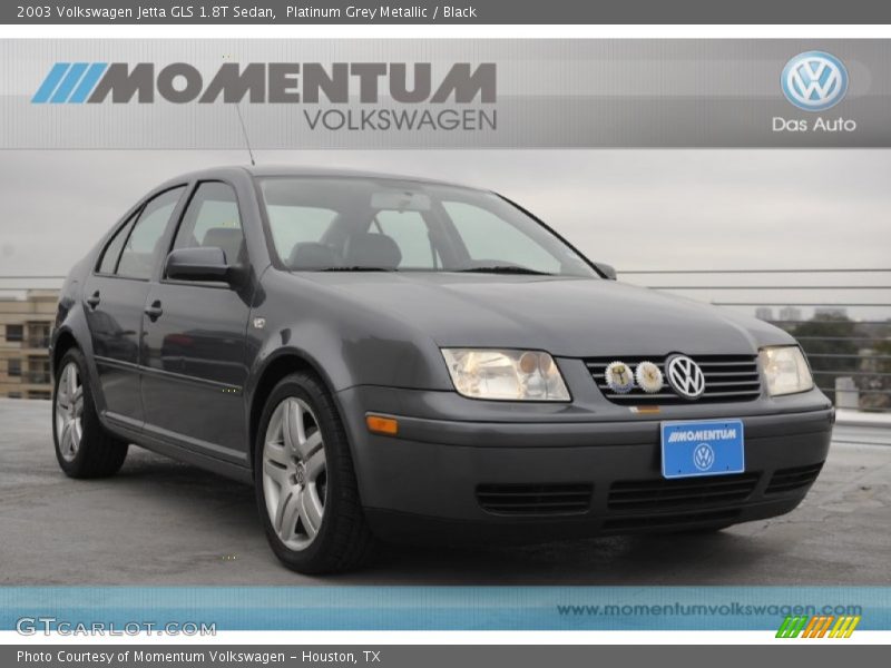Platinum Grey Metallic / Black 2003 Volkswagen Jetta GLS 1.8T Sedan