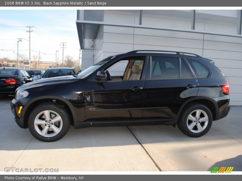 Black Sapphire Metallic / Sand Beige 2008 BMW X5 3.0si