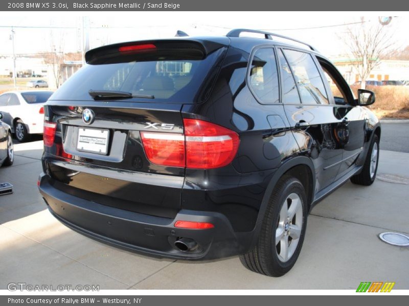 Black Sapphire Metallic / Sand Beige 2008 BMW X5 3.0si