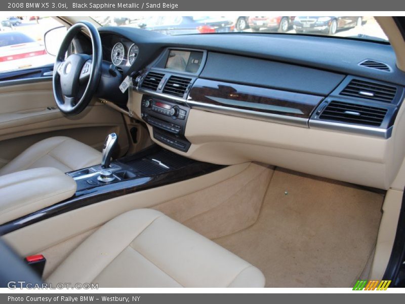 Black Sapphire Metallic / Sand Beige 2008 BMW X5 3.0si