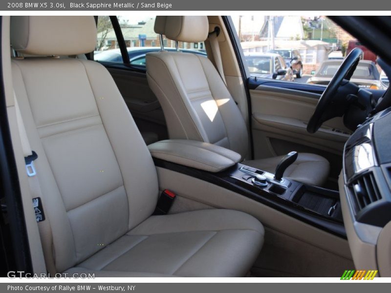 Black Sapphire Metallic / Sand Beige 2008 BMW X5 3.0si