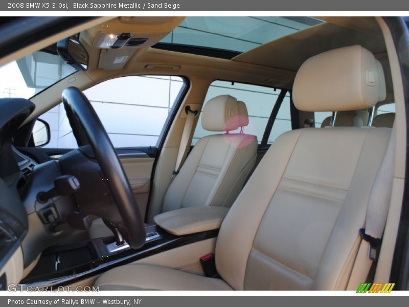 Black Sapphire Metallic / Sand Beige 2008 BMW X5 3.0si