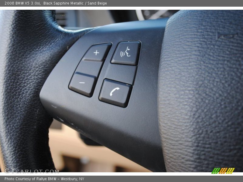 Black Sapphire Metallic / Sand Beige 2008 BMW X5 3.0si