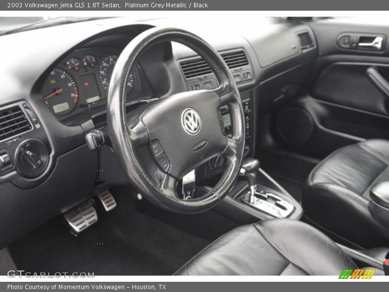 Platinum Grey Metallic / Black 2003 Volkswagen Jetta GLS 1.8T Sedan