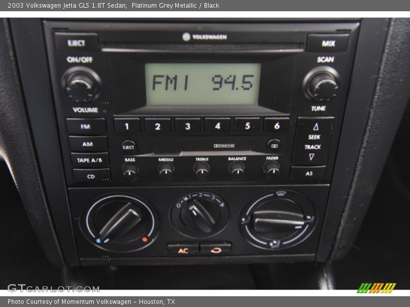 Platinum Grey Metallic / Black 2003 Volkswagen Jetta GLS 1.8T Sedan