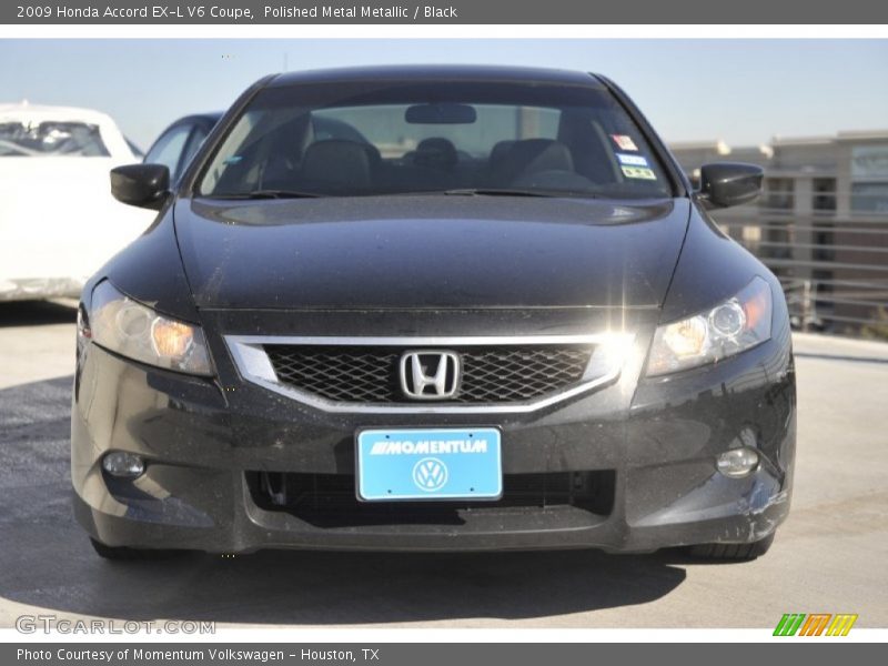 Polished Metal Metallic / Black 2009 Honda Accord EX-L V6 Coupe