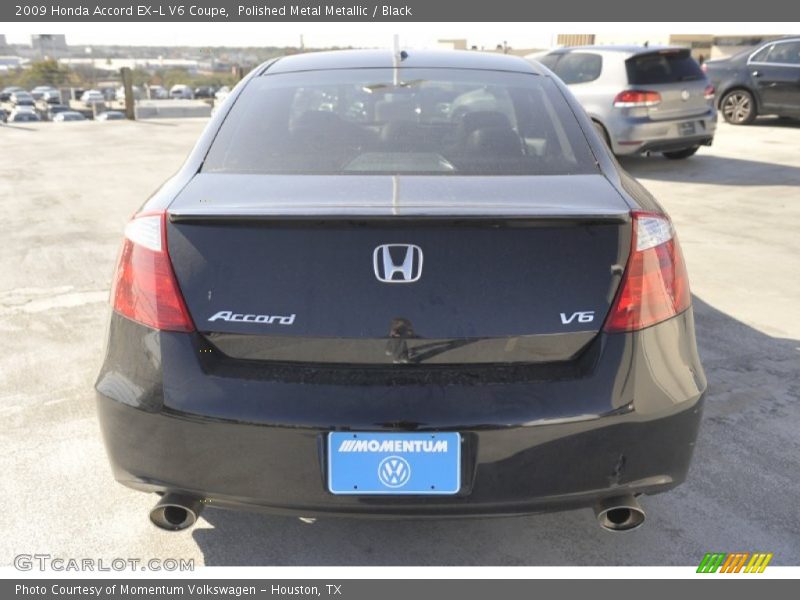 Polished Metal Metallic / Black 2009 Honda Accord EX-L V6 Coupe