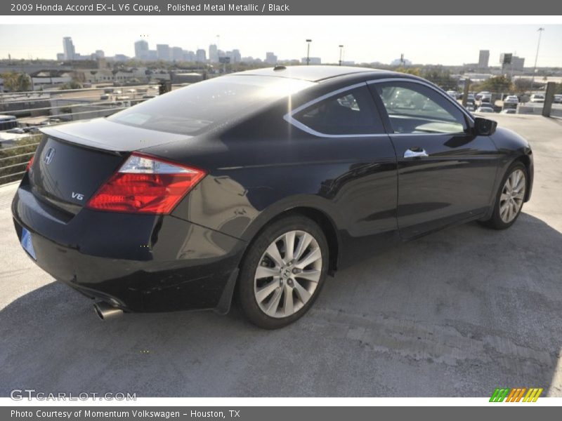 Polished Metal Metallic / Black 2009 Honda Accord EX-L V6 Coupe