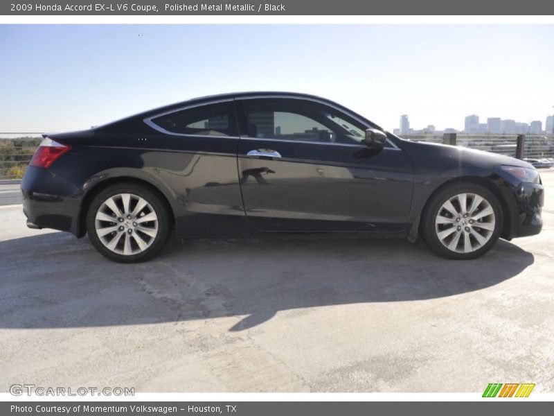 Polished Metal Metallic / Black 2009 Honda Accord EX-L V6 Coupe