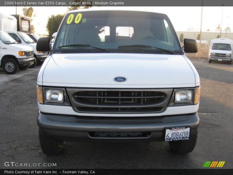 Oxford White / Medium Graphite 2000 Ford E Series Van E350 Cargo