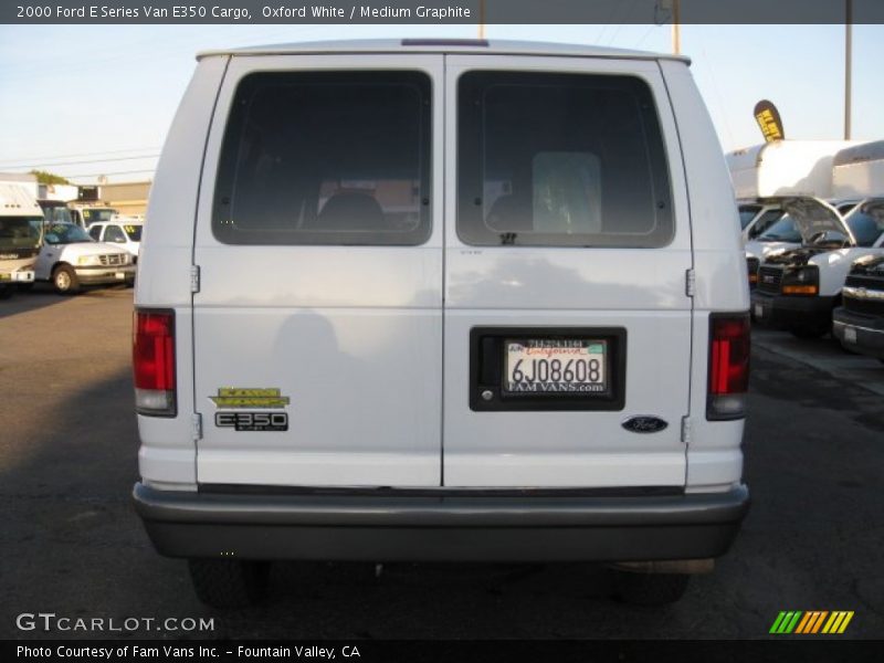 Oxford White / Medium Graphite 2000 Ford E Series Van E350 Cargo